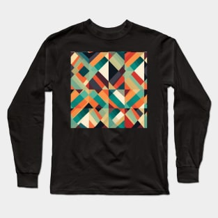 Geo Diamond: A Vibrant and Playful Fabric Pattern for Modern Fashion #4 Long Sleeve T-Shirt